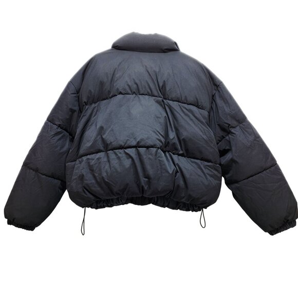 Black Puffer Jacket Size 5X Plus Size Womens Outerwear Warm Cozy Winter Coat - Picture 10 of 10